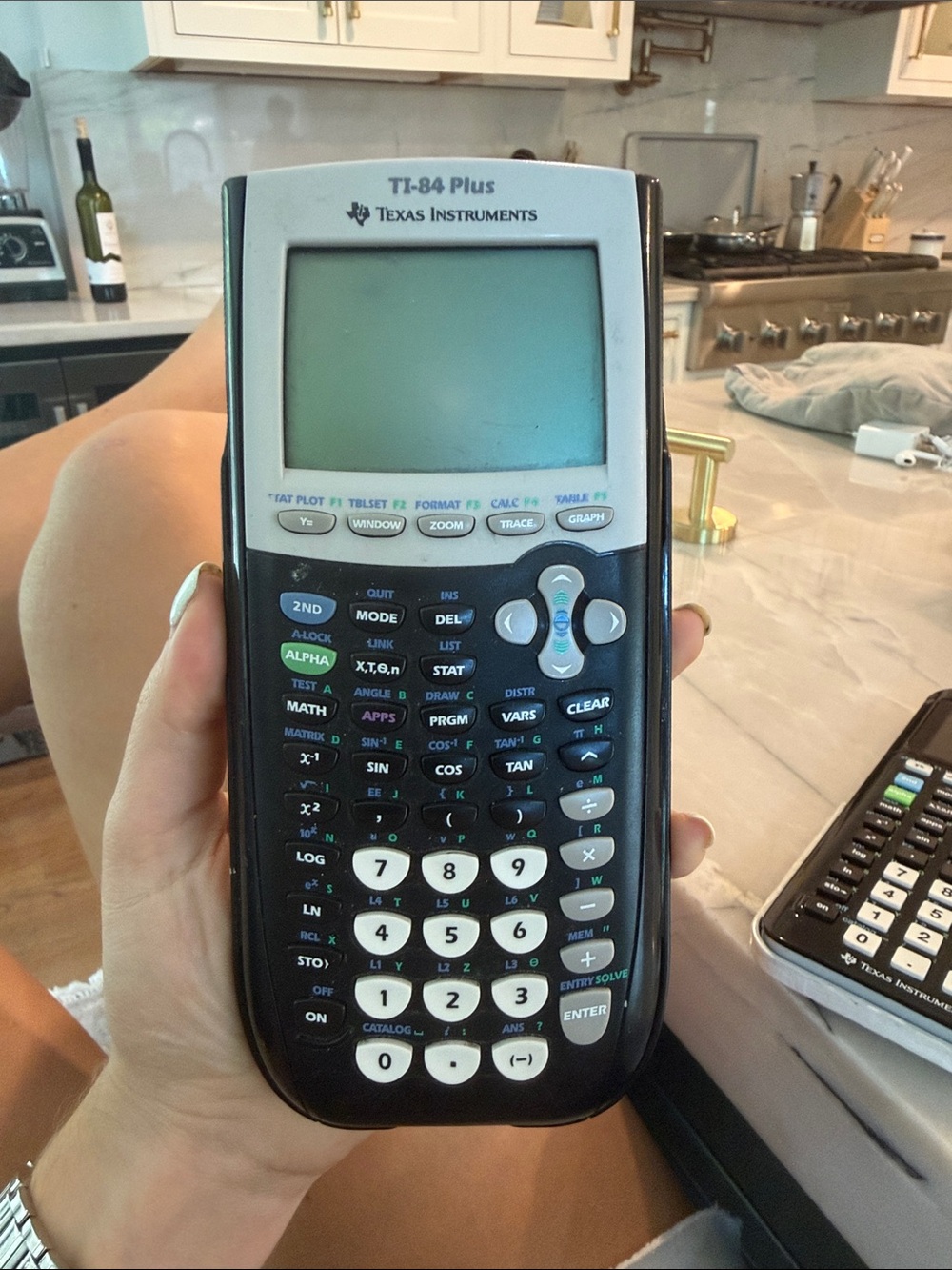 Texas Instruments TI-84 Plus Graphing Calculator - Black and White
